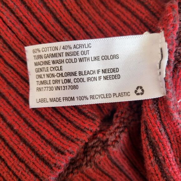 Knox Rose burgundy knit long sleeve turtleneck sweater, size m* - Picture 5 of 5